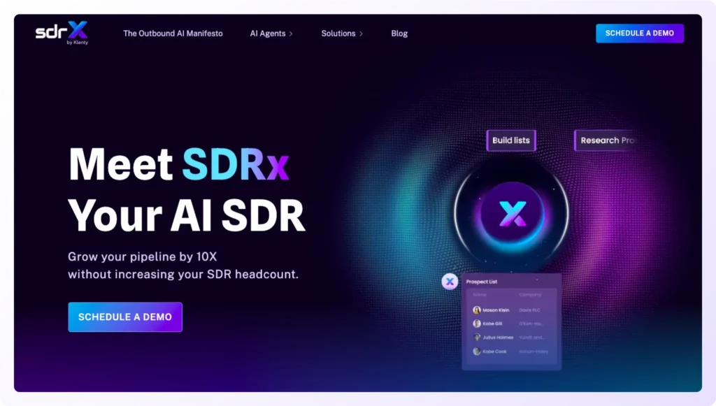 sdrx landing page