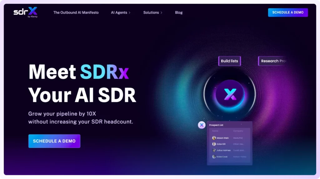 sdrx landing page