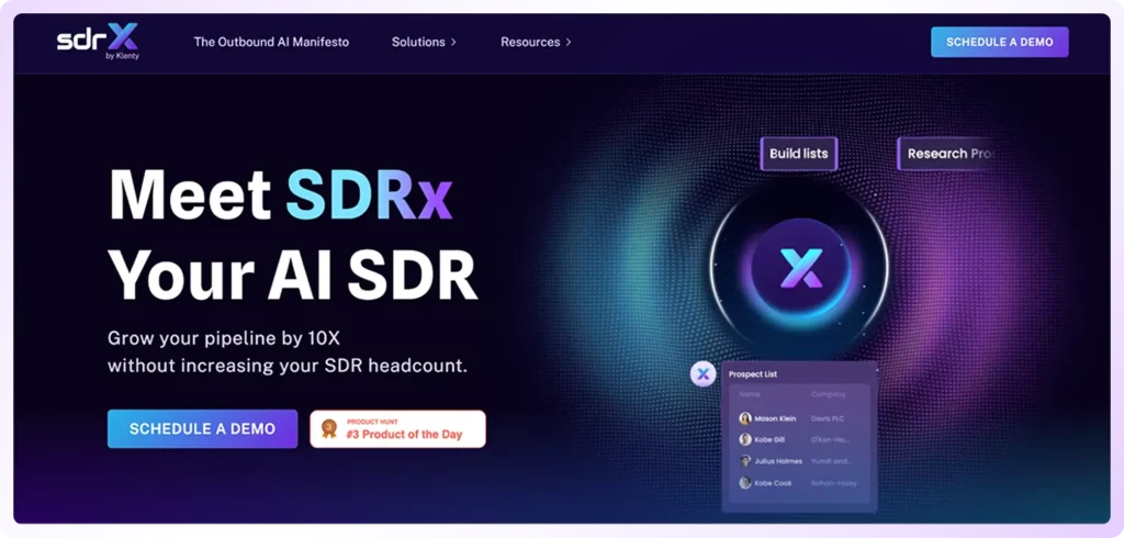 sdrx landing page